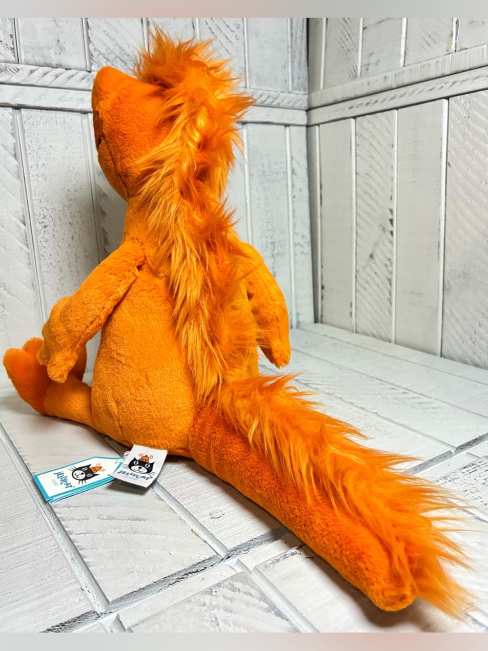 Jellycat Cruz Crested Newt Orange Plush RETIRED Collectible Stuffed Animal Toy - Picture 3 of 9